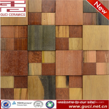 rustic design Solid wood look tile kitchen mosaic tile decoration